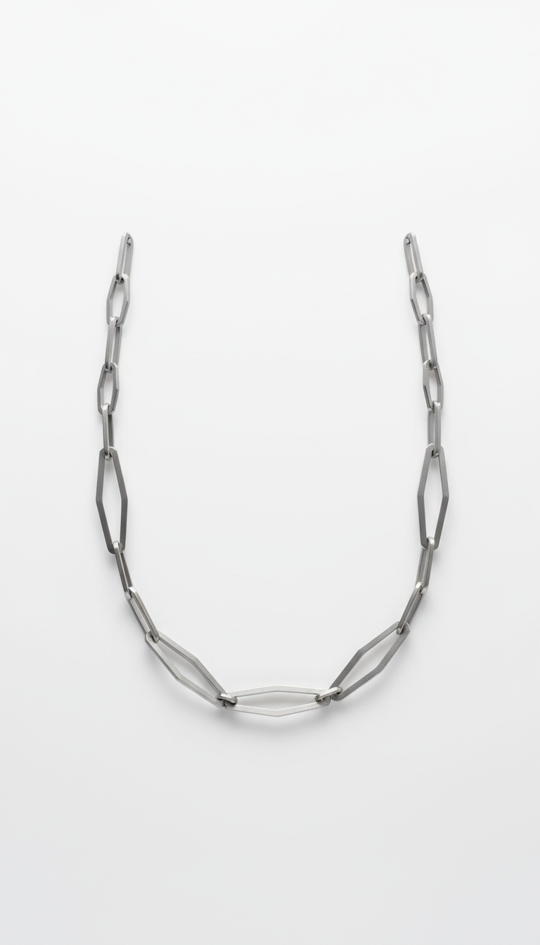 Collar cadena geométrica minimalista