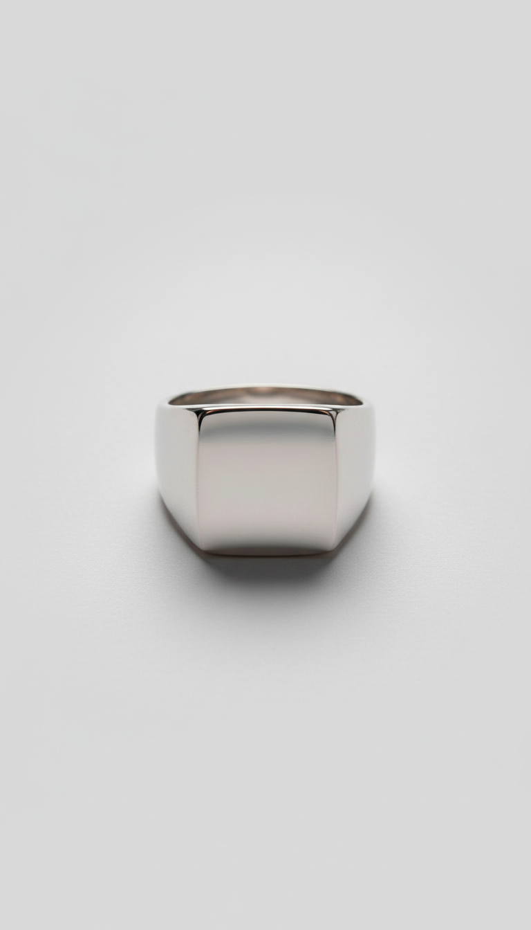Anillo sello de acero pulido